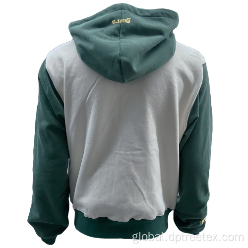 Zip Up Hooded Sweatshirt For Men Men's Cotton Printing Contrast Color Zipper Hoodies Supplier